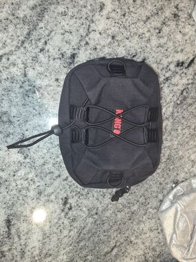 Kong Black Tactical Travel Pouch with Red Logo
